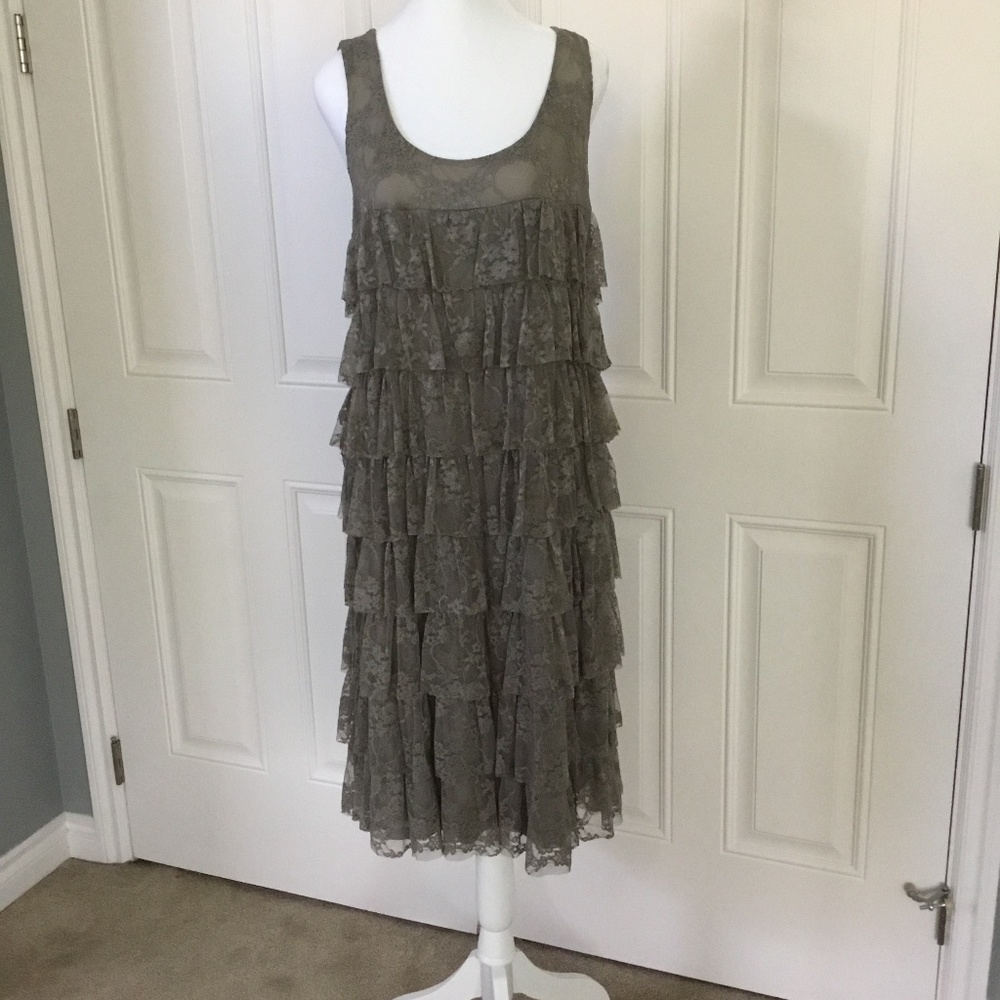 INC Lace Ruffle Dress, 2X